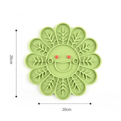 Pet Licking Mat Portable Anxiety Relief Dog Lick Pad Cup Bowl Transfer Plate Dog Slow Feeder Silicone Pet Bath Products Cat Bowl